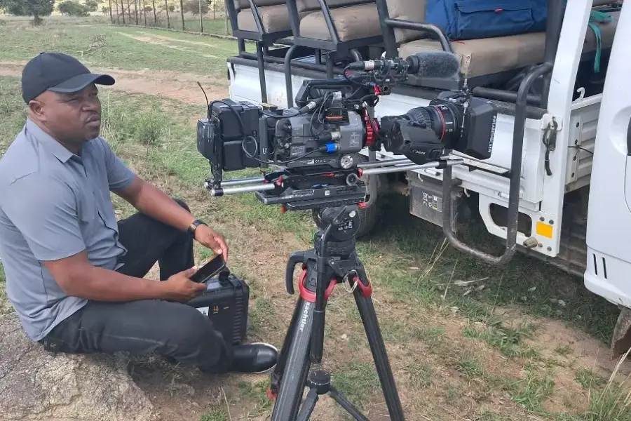 Camera rigged to a vehicle